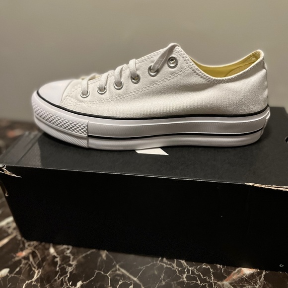 Converse Shoes - White Converse Platform Shoes